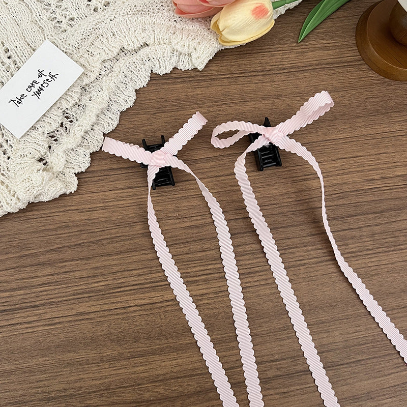 Ballet Style Bow Ribbon Sweet Girly Hairband Hair Clip