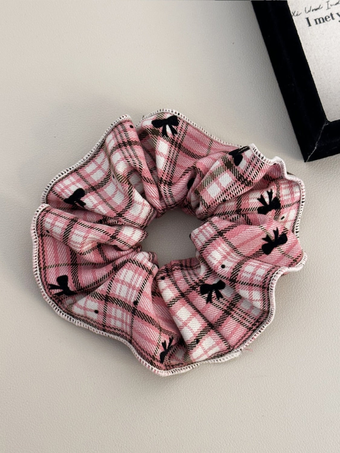 3-Piece Plaid Contrast Elastic Hair Scrunchy