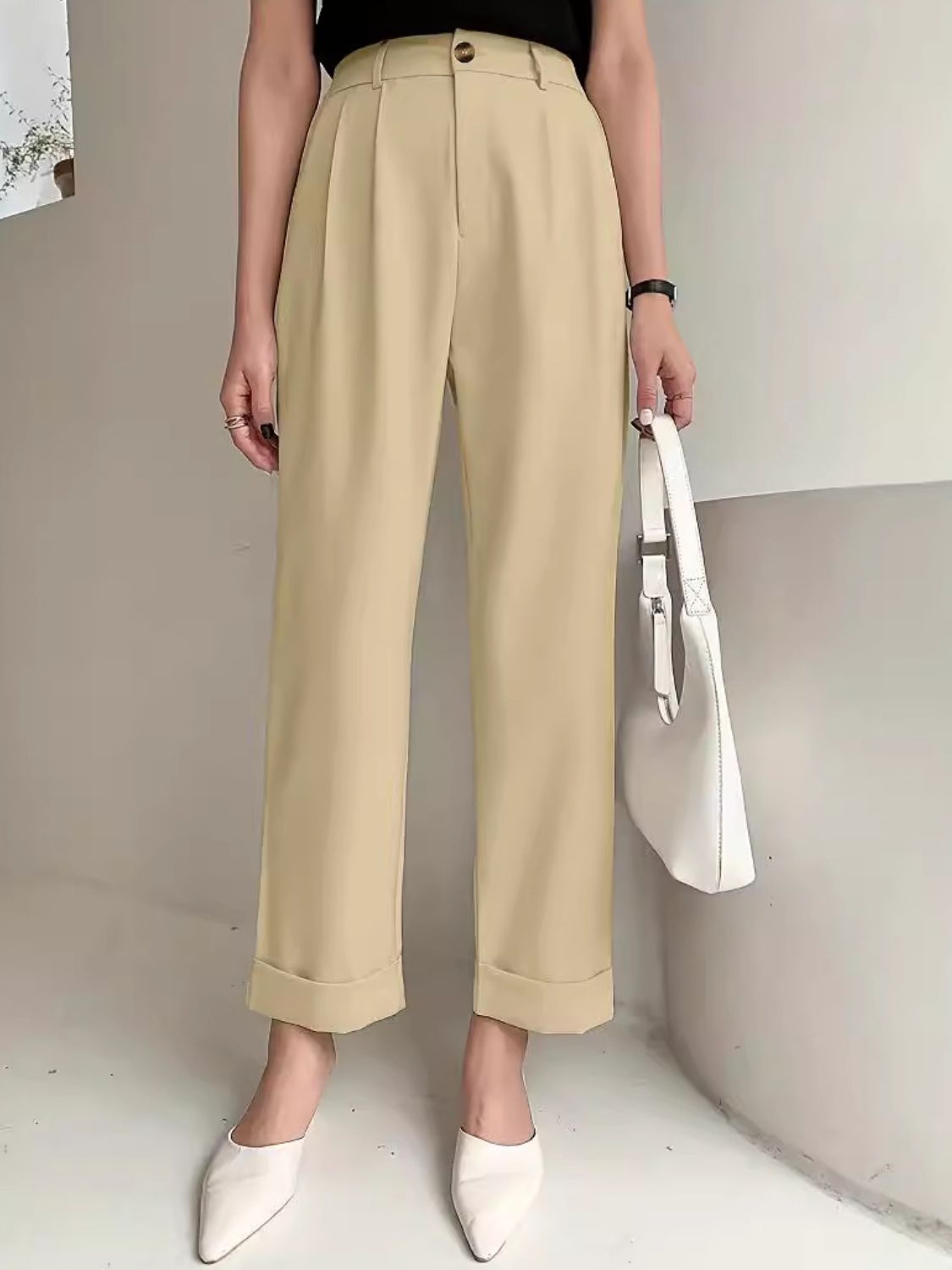 Full Size High Waist Pants